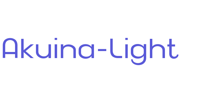 Akuina-Light Font Download