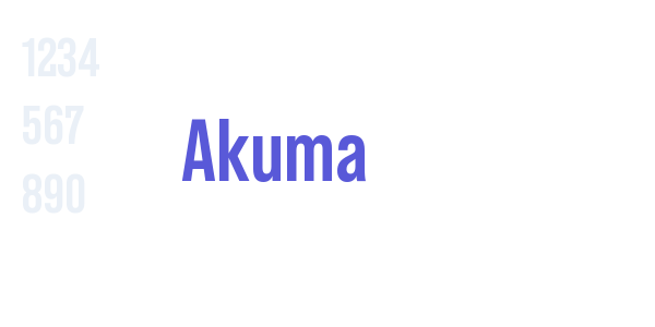 Akuma font free