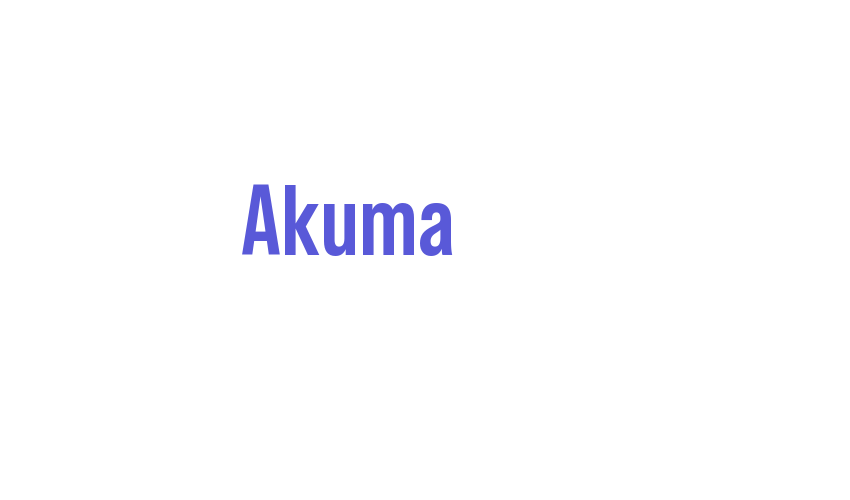 Akuma Font Download