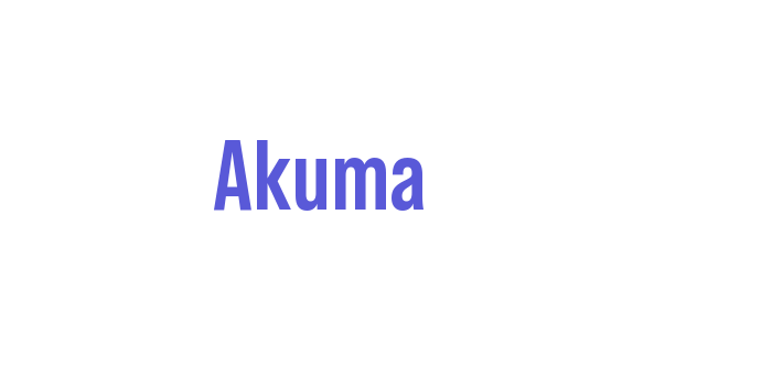 Akuma Font Download