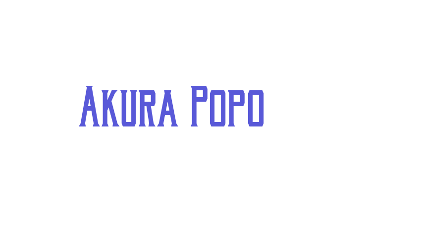 Akura Popo Font