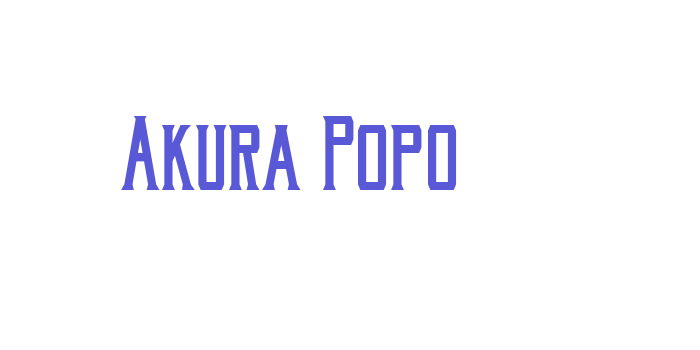 Akura Popo Font Download