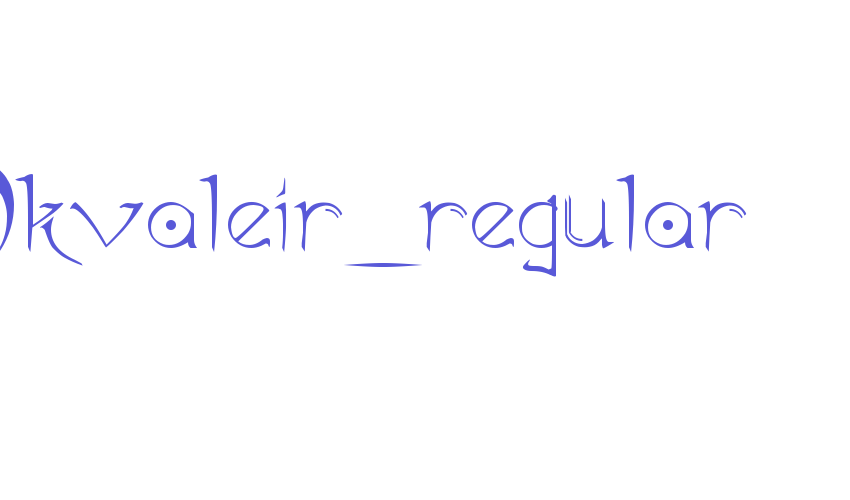 Akvaleir_regular Font Download