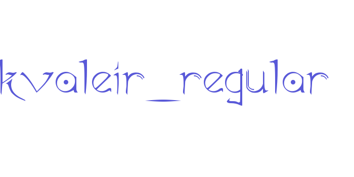 Akvaleir_regular Font Download