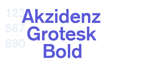 Akzidenz Grotesk Bold font free