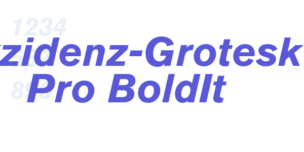 Akzidenz-Grotesk Pro BoldIt font free