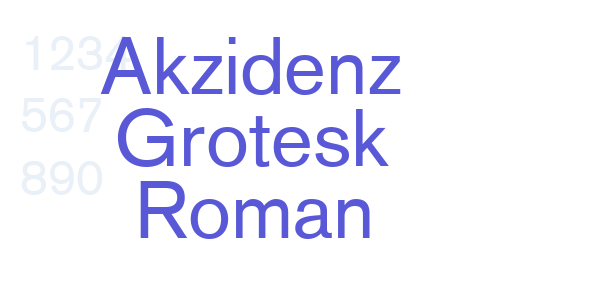 Akzidenz Grotesk Roman font free