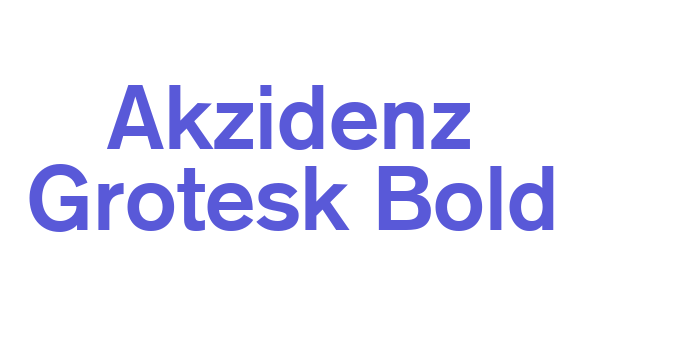 Akzidenz Grotesk Bold Font Download