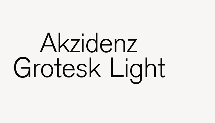 Akzidenz Grotesk Light font download