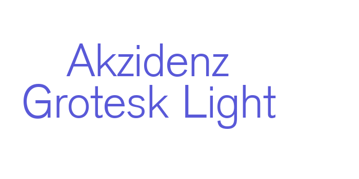 Akzidenz Grotesk Light Font Download