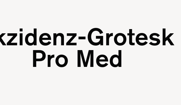 Akzidenz-Grotesk Pro Med Font