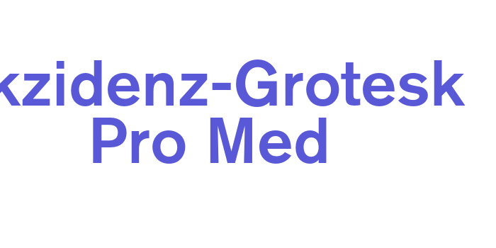 Akzidenz-Grotesk Pro Med Font Download