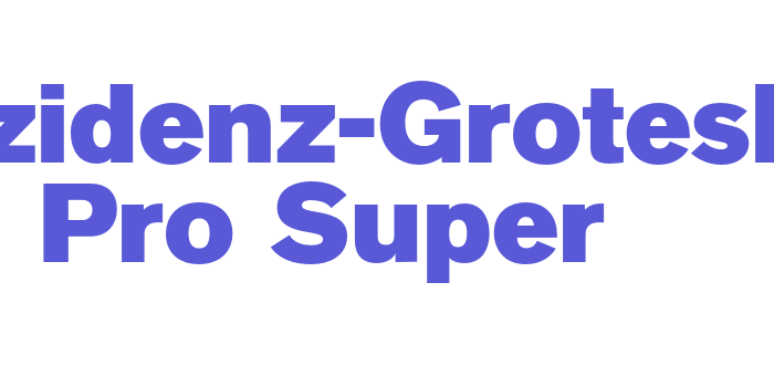 Akzidenz-Grotesk Pro Super Font