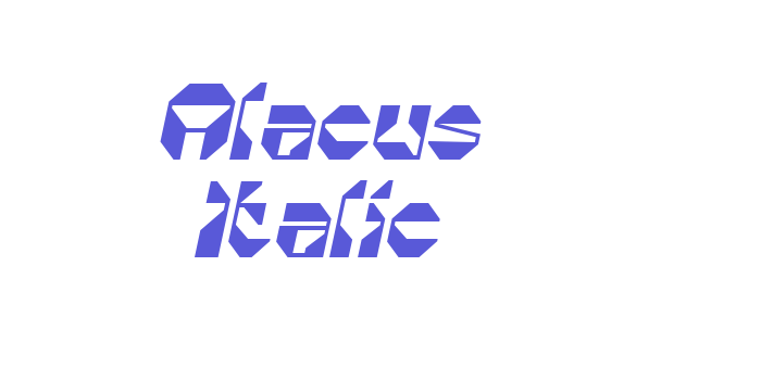 Alacus Italic Font