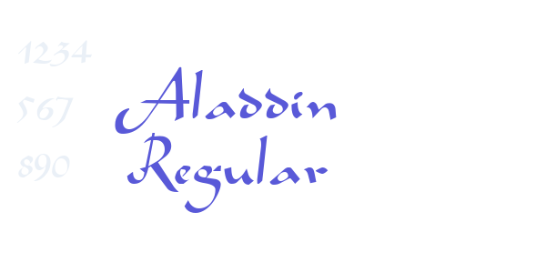 Aladdin Regular font free