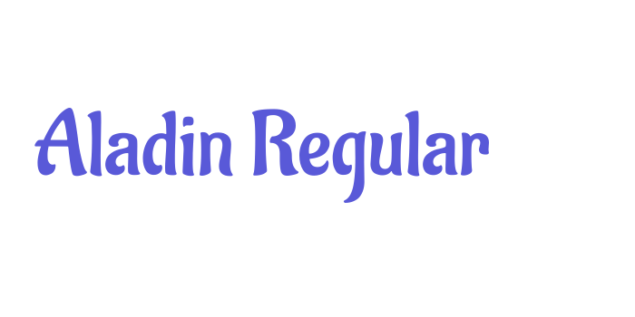 Aladin Regular Font