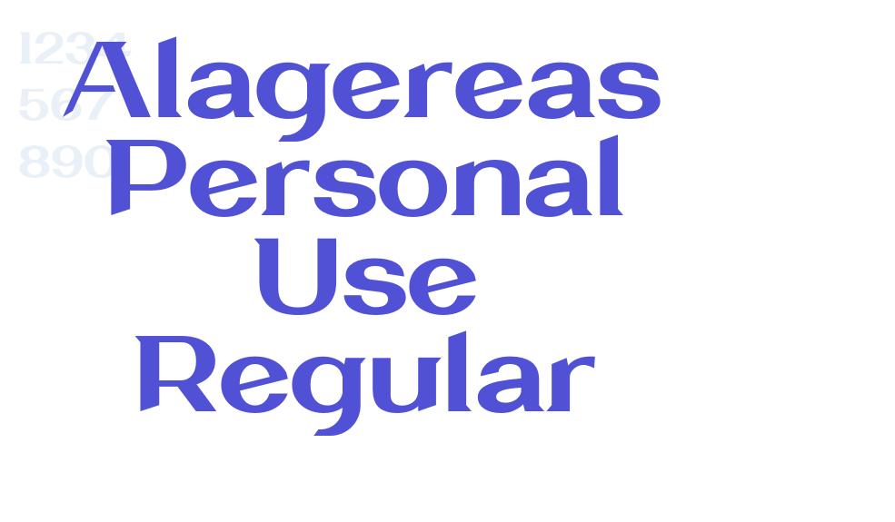 Alagereas Personal Use Regular-font-download