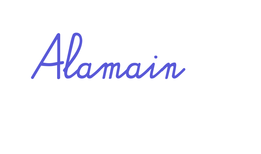 Alamain Font