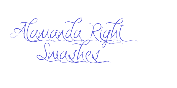 Alamanda Right Swashes font free