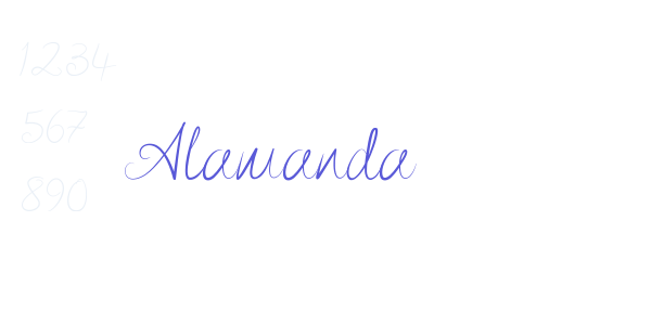 Alamanda font free