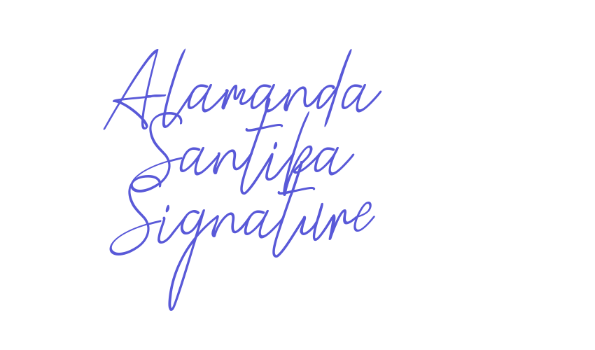 Alamanda Santika Signature Font Download