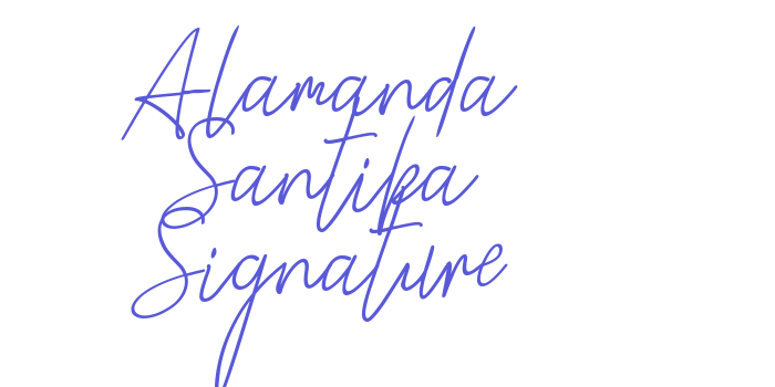 Alamanda Santika Signature Font Download