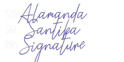 Alamanda Santika Signature-font-download