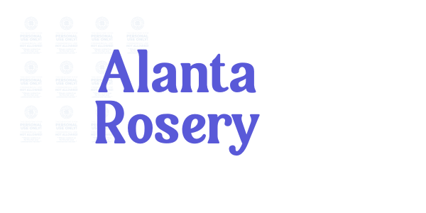 Alanta Rosery font free