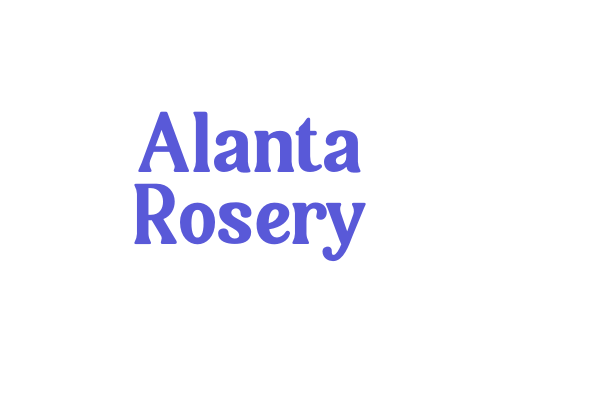 Alanta Rosery Font