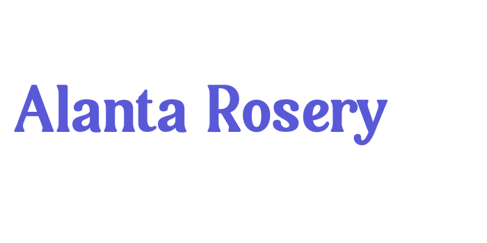 Download Alanta Rosery Font