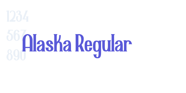 Alaska Regular font