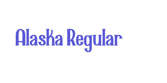 Alaska Regular Font