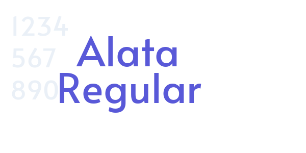 Alata Regular font