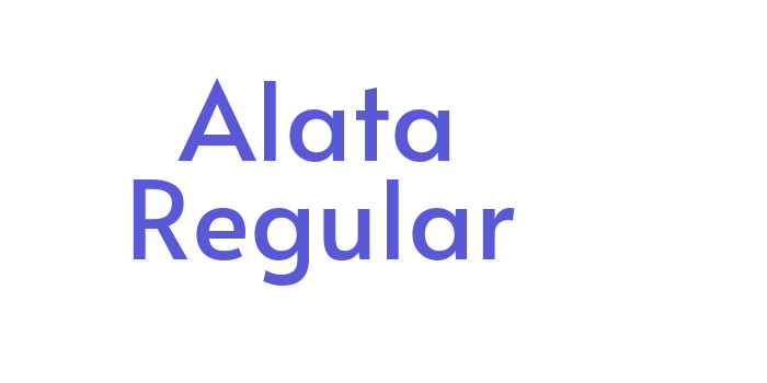 Alata Regular Font