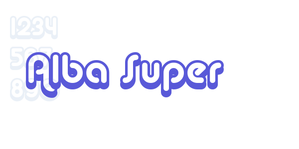 Alba Super font free