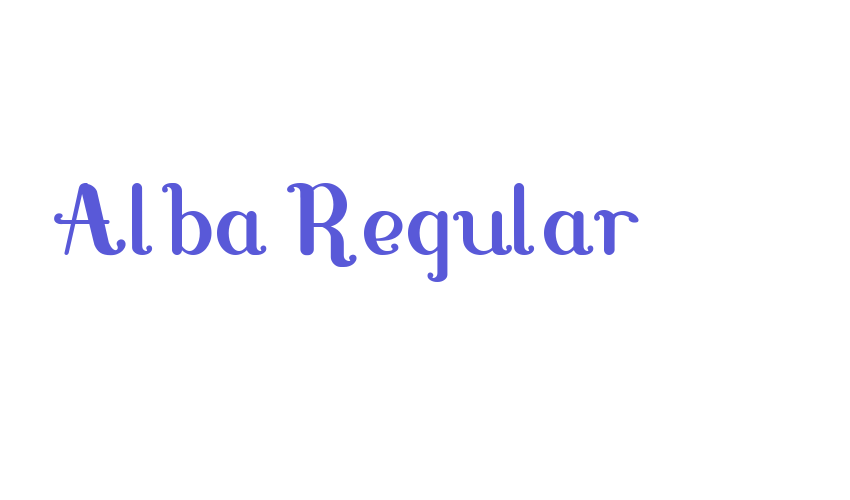 Alba Regular Font