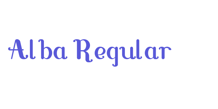 Alba Regular Font Download