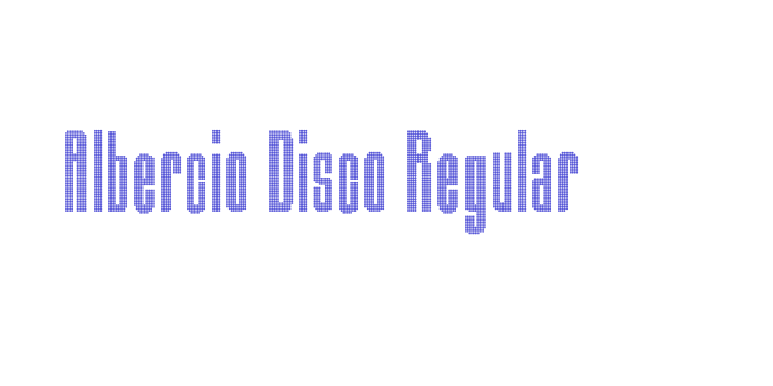 Albercio Disco Regular Font