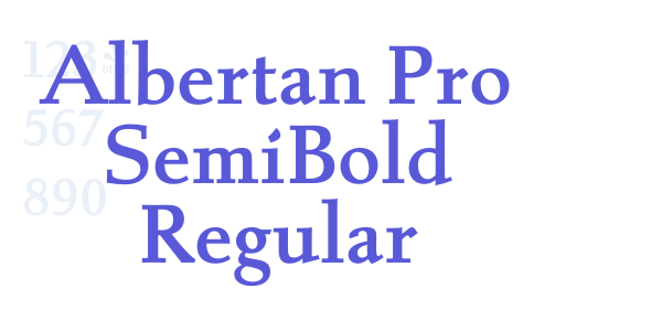 Albertan Pro SemiBold Regular font free