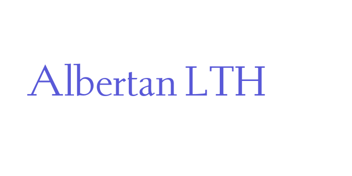 Albertan LTH Font Download