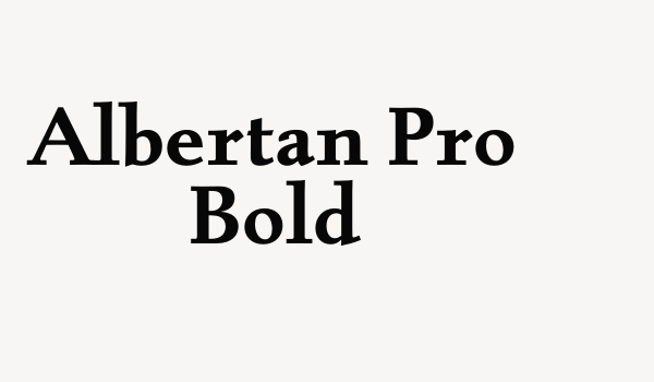 Albertan Pro Bold Font