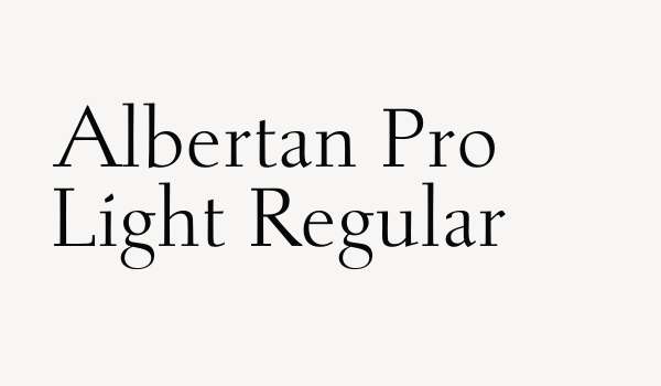 Albertan Pro Light Regular Font