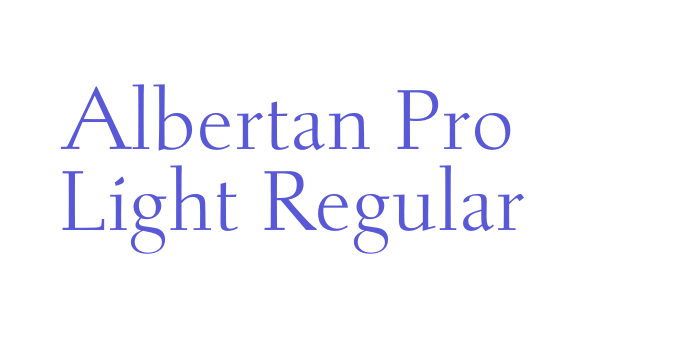 Albertan Pro Light Regular Font Download