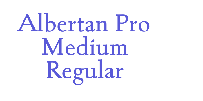 Albertan Pro Medium Regular Font Download