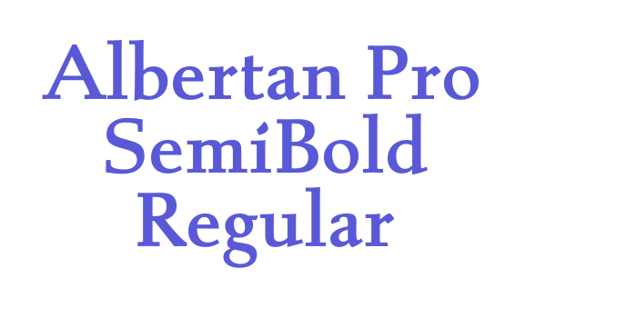 Albertan Pro SemiBold Regular Font Download