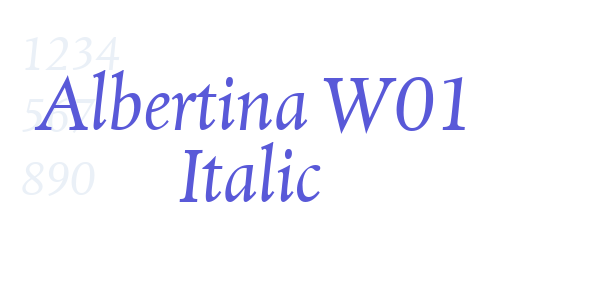 Albertina W01 Italic font free