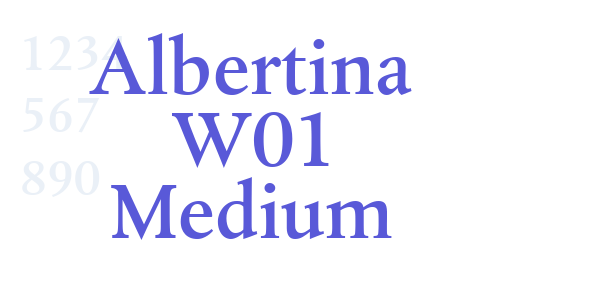 Albertina W01 Medium font free