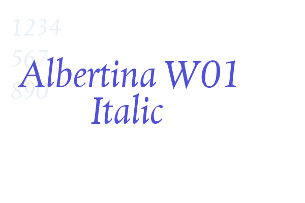 Albertina W01 Italic