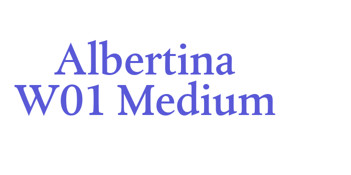 Albertina W01 Medium Font Download