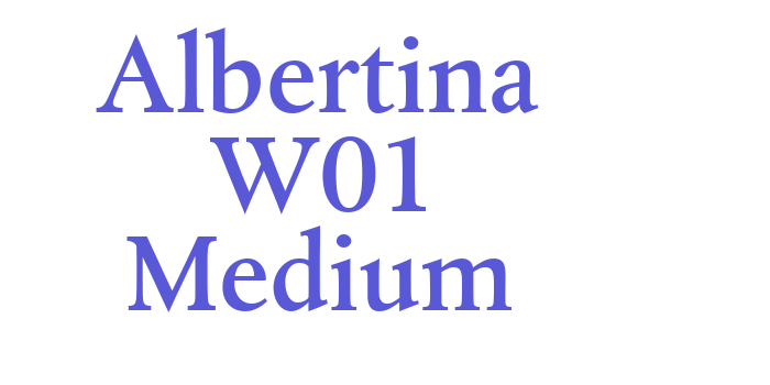 Albertina W01 Medium Font